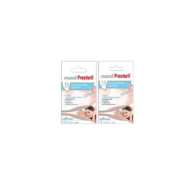 Cerotto Per Sutura Medipresteril Delicati Tessuto Non Tessuto 6,4x108mm 10 Pezzi Cerotto Per Sutura Medipresteril Delicati Tessuto Non Tessuto 6,4x108mm 10 Pezzi