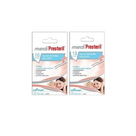 Cerotto Per Sutura Medipresteril Delicati Tessuto Non Tessuto 6,4x108mm 10 Pezzi