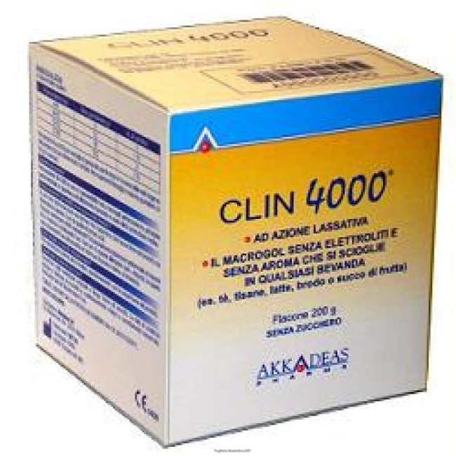 Clin 4000 Lassativo Polvere 200 G Clin 4000 Lassativo Polvere 200 G