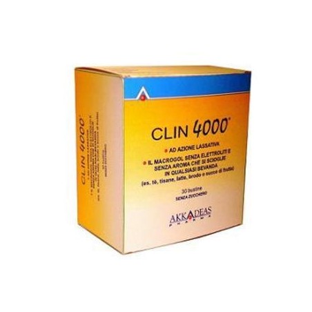 Clin 4000 Lassativo 30 Bustine Monouso 10 G Senza Zucchero
