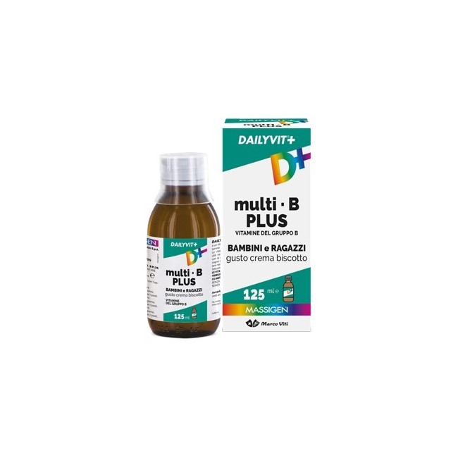 Dailyvit+ Multi B Plus Vitamine Del Gruppo B Per Bambini E Ragazzi Gusto Crema Biscotto 125 Ml Dailyvit+ Multi B Plus Vitamine Del Gruppo B Per Bambini E Ragazzi Gusto Crema Biscotto 125 Ml