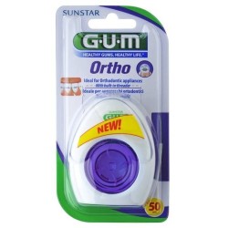 Gum Ortho Floss Filo Spugnoso 50 Pezzi
