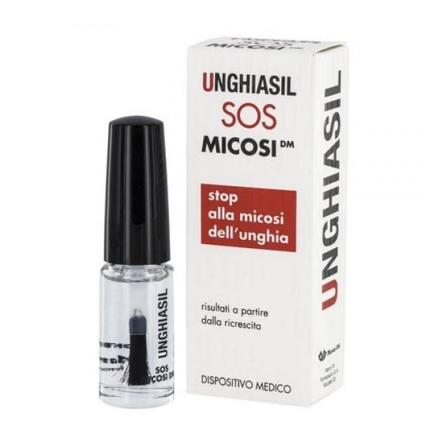 Antimicotico Unghiasil Sos Micosi In Flacone Di Vetro 5 Ml Con Pennello Applicatore + Astuccio Antimicotico Unghiasil Sos Micosi In Flacone Di Vetro 5 Ml Con Pennello Applicatore + Astuccio