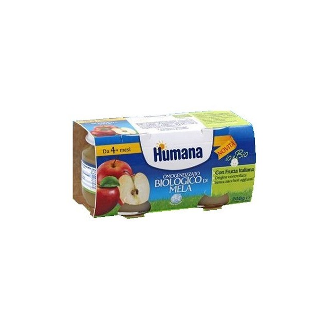 Humana Omogeneizzato Mela Bio 2 Vasetti 100g