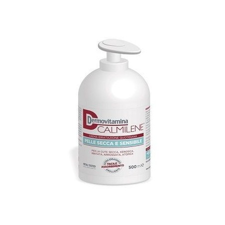 Dermovitamina Calmilene Crema Idratante Per Pelle Secca, Molto Secca O Sensibile 500 Ml