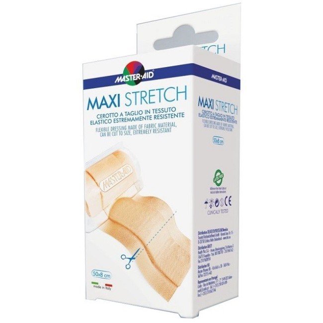 Master-aid Stretch Cerotto A Taglio In Tessuto Elastico Resistente 50 X 8 Cm