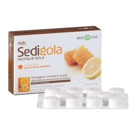 Apix Propoli Sedigola Miele/arancia Di Sicilia 20 Pastiglie