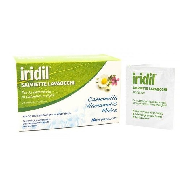 Iridil Salviettine Lavaocchi 28 Pezzi