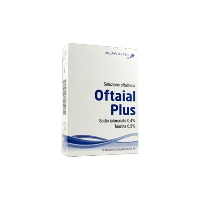 Soluzione Oftalmica Oftaial Plus Acido Ialuronico 0,4% E Taurina 15 Flaconcini Richiudibili Da 0,6 Ml