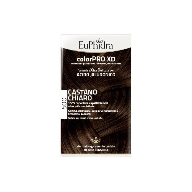 Euphidra Colorpro Xd 500 Cast Chiaro Gel Colorante Capelli In Flacone + Attivante + Balsamo + Guanti