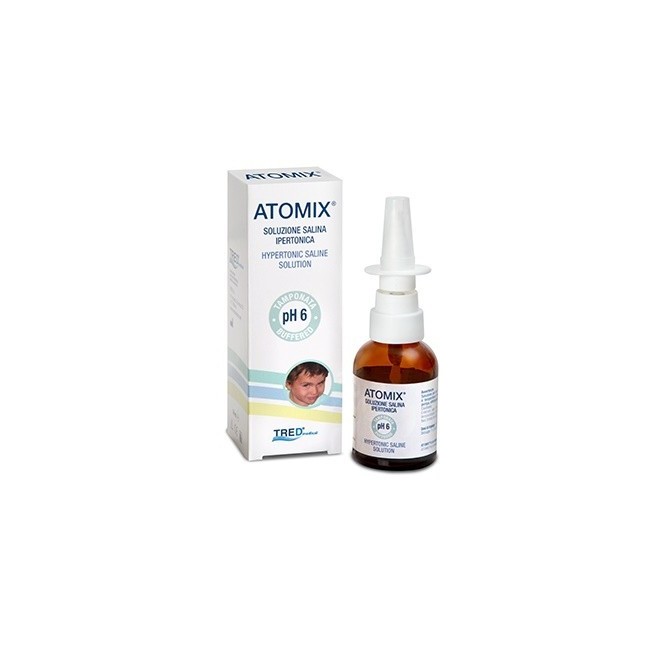 Atomix Soluzione Salina Ipertonica Spray Nasale 30 Ml Atomix Soluzione Salina Ipertonica Spray Nasale 30 Ml