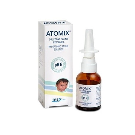 Atomix Soluzione Salina Ipertonica Spray Nasale 30 Ml Atomix Soluzione Salina Ipertonica Spray Nasale 30 Ml