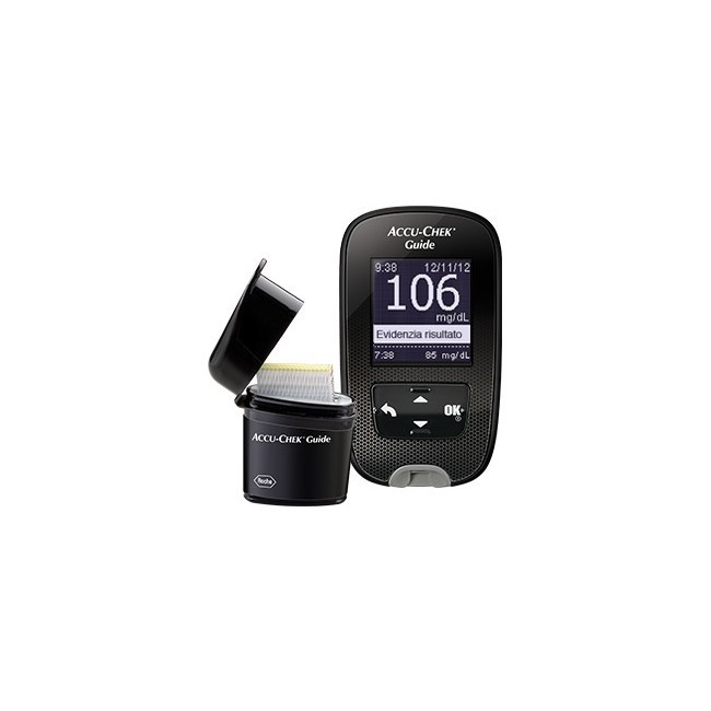 Kit Glucometro Accu-chek Guide Mg/dl + Pungidito Fastclix
