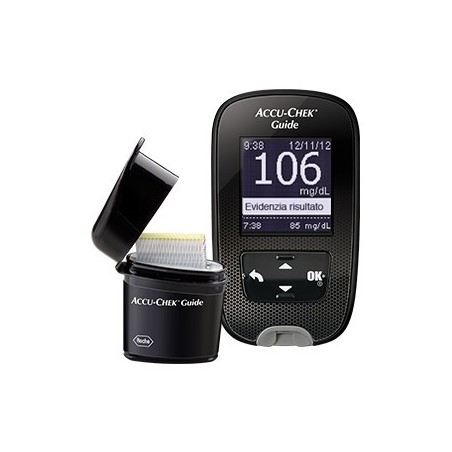 Kit Glucometro Accu-chek Guide Mg/dl + Pungidito Fastclix