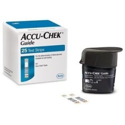 Strisce Misurazione Glicemia Accu-chek Guide 25 Pezzi Confezione Retail