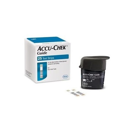 Strisce Misurazione Glicemia Accu-chek Guide 25 Pezzi Confezione Retail